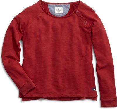 Sperry Knit Cropped Boatneck Sweater Red, Size M Women's