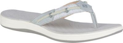 Sperry Seabrooke Mesh Flip-flop Grey, Size 11m Women's Shoes