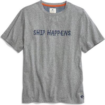 Sperry Ship Happens Graphic T-shirt Heathergrey/navy, Size S Men's
