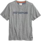 Sperry Ship Happens Graphic T-shirt Heathergrey/navy, Size S Men's
