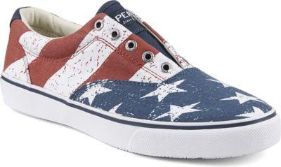 Sperry Striper Stars And Stripes Sneaker Red/white/blue, Size 7.5m Men's