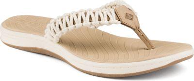 Sperry Seabrooke Current Flip-flops White, Size 5m Women's Shoes