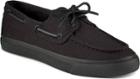 Sperry Bahama Canvas Sneaker Black/black, Size 5m Women's Shoes