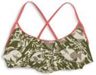 Sperry Camo Print Flounce Bikini Top Fishcamoprint, Size Xs Women's