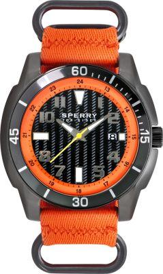 Sperry Sharktooth Nylon Watch Orange, Size One Size Men's
