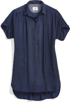 Sperry Popover Smock Dress Navy, Size S Women's