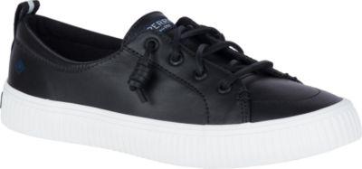 Sperry Crest Vibe Creeper Leather Sneaker Black, Size 5m Women's Shoes