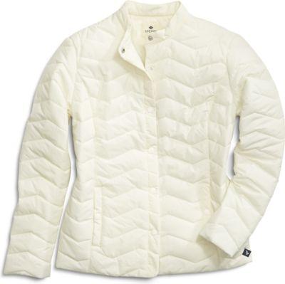 Sperry Outerwear Quilted Shirt Jacket Ivory, Size Xs Women's