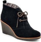 Sperry Harlow Wedge Bootie Blacksuede, Size 5m Women's Shoes