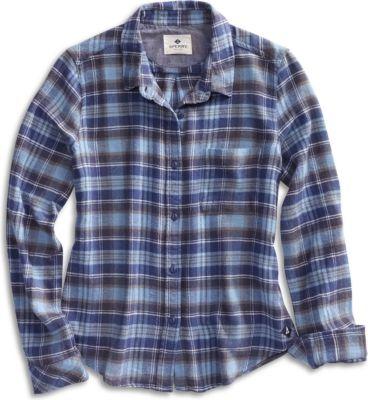 Sperry Plaid Flannel Shirt Blue, Size L Women's