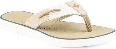 Sperry Oar Creek Flip-flops Ivory/linen, Size 5m Women's Shoes