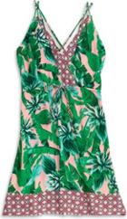 Sperry Tropical Palm Print Cover Up Dress Multi, Size Xs Women's