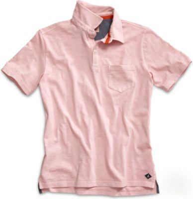 Sperry Slub Pocket Polo Cradlepink, Size S Men's