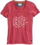 Sperry Waves Graphic T-shirt Pink/white, Size Xs Women's