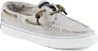 Sperry Bahama Washed Canvas Sneaker Grey, Size 8.5m Women's Shoes