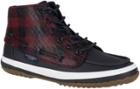 Sperry Pike Remi High-top Sneaker Black/plaid, Size 5m Women's