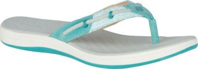 Sperry Seabrooke Mesh Flip-flop Aqua, Size 5m Women's Shoes