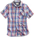 Sperry Plaid Button Down Shirt Red/blueplaid, Size S Men's
