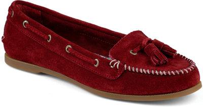 Sperry Sabrina Suede Kiltie Moc Redsuede, Size 5m Women's Shoes
