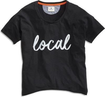 Sperry Wide Neck Local T-shirt Navy, Size S Women's