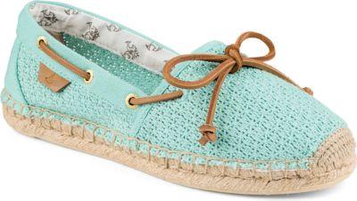 Sperry Katama Mesh Espadrille Turquoise, Size 5m Women's