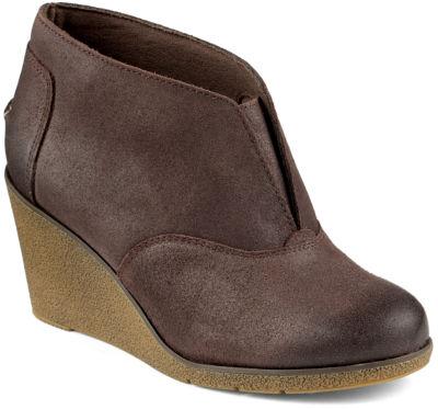 Sperry Harlow Brook Laceless Ankle Bootie Greige, Size 5m Women's Shoes