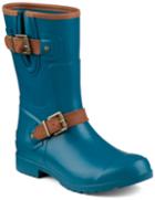 Sperry Walker Fog Rain Boot Petrol, Size 6m Women's Shoes