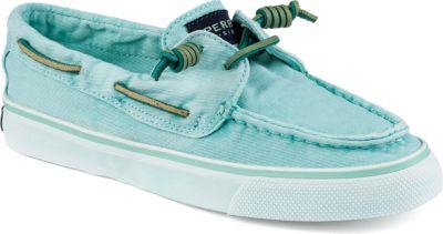Sperry Bahama Washed Canvas 2-eye Sneaker Mint, Size 5m Women's