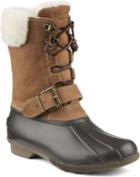 Sperry Saltwater Misty Shearling Duck Boot Brown, Size 5m Women's Shoes