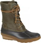 Sperry Saltwater Wedge Reeve Duck Boot Olive, Size 5m Women's