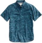 Sperry Japanese Wave Button Down Shirt Navy/blue, Size M Men's