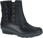 Sperry Saltwater Wedge Spray Duck Boot Black, Size 5m Women's