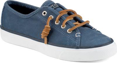 Sperry Seacoast Nubuck Leather Sneaker Navy, Size 5.5m Women's Shoes