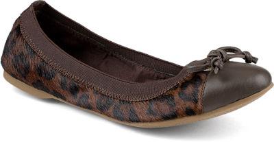 Sperry Elise Flat Leopardhaircalf, Size 5.5m Women's Shoes