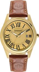 Sperry Embossed Leather Lynnbrook Watch Gold/tanembossedleather, Size One Size Women's