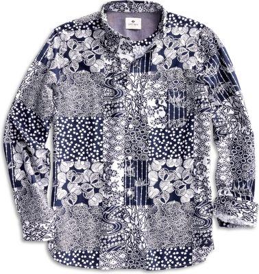 Sperry Long Sleeve Multi Print Button Down Shirt Navy, Size S Men's