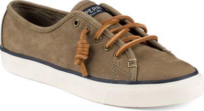 Sperry Seacoast Nubuck Leather Sneaker Taupe, Size 5m Women's Shoes