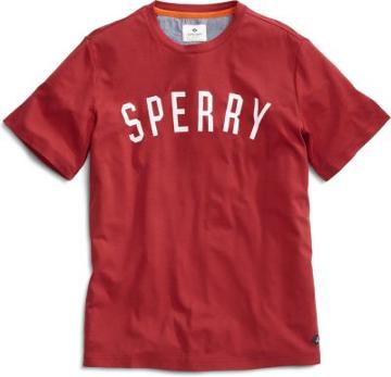 Sperry Graphic Sperry Logo T-shirt Red/white, Size S Men's