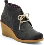 Sperry Harlow Wedge Bootie Darkgreysuede, Size 12m Women's Shoes