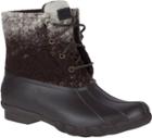 Sperry Saltwater Ombre Wool Duck Boot Black/white, Size 5m Women's