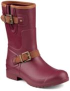 Sperry Walker Fog Rain Boot Burgundy, Size 5m Women's Shoes