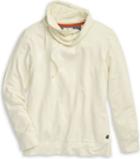 Sperry Funnel Neck Sweatshirt Ivory, Size S Women's