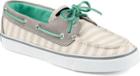 Sperry Bahama Breton Stripe 2-eye Sneaker Gray, Size 5m Women's