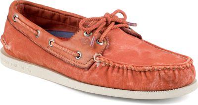Sperry Authentic Original Wedge Canvas Red, Size 7m Men's Shoes