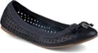 Sperry Elise Perforated Ballet Flat Navy, Size 5m Women's