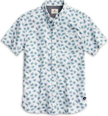 Sperry Lure Print Button Down Shirt Navy, Size S Men's