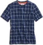 Sperry Faded Grid T-shirt Indigo, Size L Men's
