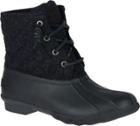 Sperry Saltwater Quilted Wool Duck Boot Black, Size 5m Women's Shoes