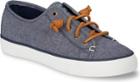 Sperry Seacoast Chambray Sneaker Chambray, Size 5m Women's Shoes