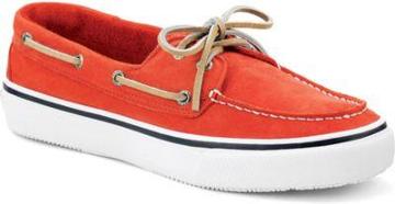 Sperry Top-sider Shoes Washable Bahama 2-eye Men's Red Washable Nubuck